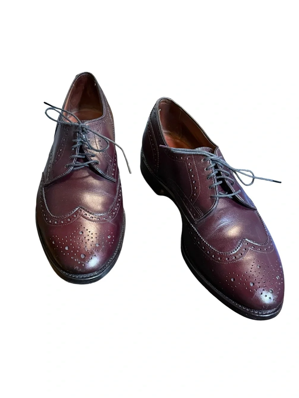 Allen Edmonds Concord Longwing Blucher Burgundy Leather Dress Shoes Men’s 9 D US
